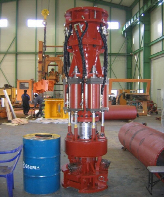 사진= 해저파일 굴취 시스템(㈜케이베츠 제공)